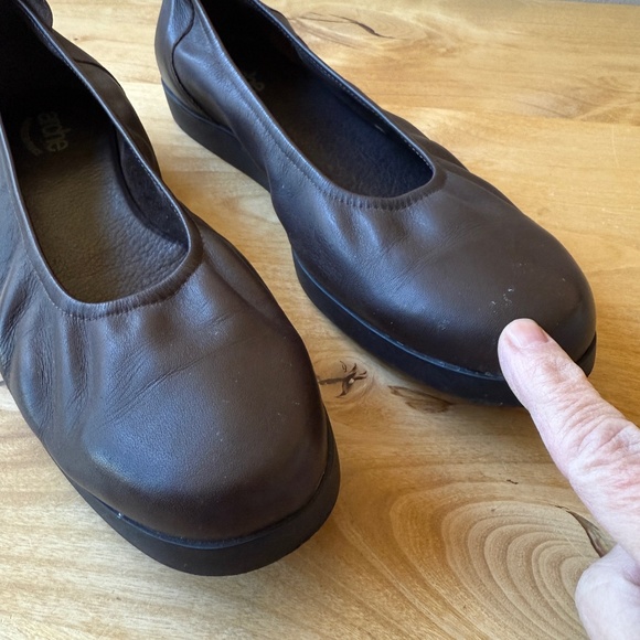 ARCHE ALBAME FLATS LOAFER LEATHER UPPER COMFORT MINIMALIST SLIP ON CASUAL CHIC 9 - Picture 5 of 11